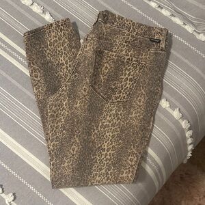 Dear John Leopard Print mid-Rise Jeans